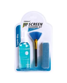 3 in1 Laptop Phone Digital Supplies Glass Lens Cleaning Kit LCD Screen Keyboard Camera Display Brush Spray Cloth Cleaner