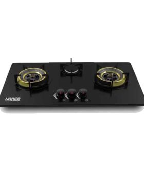 Hanco Economy Hob Stainless Steel Body 3 Burner, 710 mm, Stainless Steel Top, Imported burner, Round Heavy Grill (Model 203)