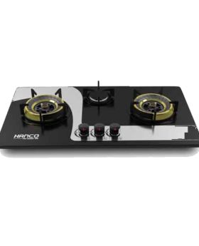 Hanco Economy Hob Stainless Steel Body 3 Burner, 710 mm, Stainless Steel Top, Imported burner, Round Heavy Grill (Model 213)