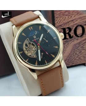 ROLEX AUTOMATIC WATCH  (BROWN Style)