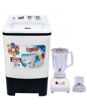 Capital 8KG Single Tub Washing Machine + OXFORD Super Blender Thick Wall Jug 350