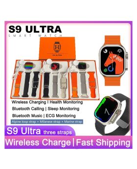 S9 Ultra Smart Watch 2.02" HD Big Screen Men Women Smartwatch Bluetooth Call Bluetooth Music Sleep Monitoring Wireless Charging Watch