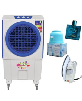 Toyo Pad Air Cooler TC-960 60 Litters  + Target Water Dispenser + National Deluxe Automatic Iron RM-57 + Eros Eau de Perfume Versace for men