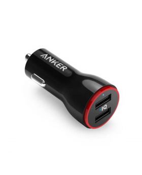 Anker PowerDrive 2 24W 2 Port  Black WITHOUT CABLE