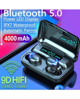 Air F9 Pro Plus Wireless Earbuds  (With Power Bank) Super Perfomance