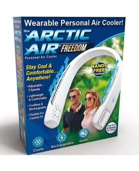 ARCTIC AIR FREEDOM PORTABLE PERSONAL AIR COOLER 3 SPEED HAND FREE NECK FAN