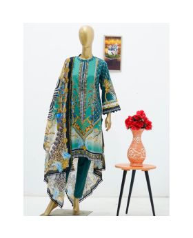 Lawn | Printed Fabric 3 Piece Unstitched Collection - (Article 11)