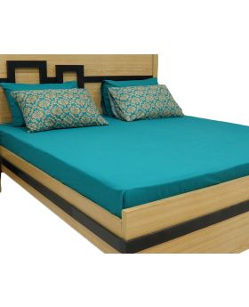 Blue-018 Bed Sheet Set