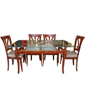 Woody Glass Dinning Table
