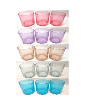 Set of 3 Crystal Plastic Cups