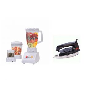 National blender 3 in 1 with chopper and mincer cup GL-106 + National Deluxe Automatic Iron 512