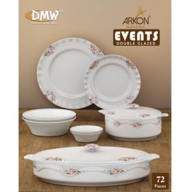 Arkon DMW 72 PCS Dinner Set
