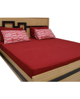 Red-020 Bed Sheet Set