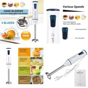 Electric Hand Blender Mix with 2 Speed Modes (Box Packing)