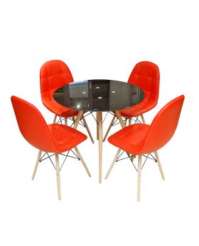 Gurya Dining Table 4 Chairs
