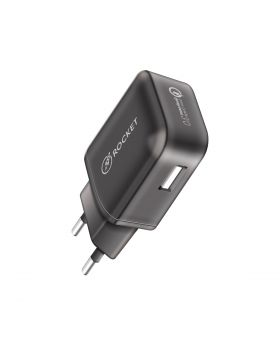 Rocket Quick Charge 3.0 Travel Charger Black