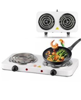  Electric Stove Two Cooking Plates Double Burner Cooker Multifunctional 2000 W