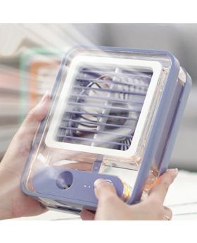 Humidifier Spray Fan Portable Fan USB Desktop Fan with Night Light for Summer Home Appliance