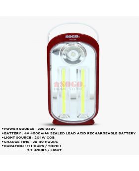 Sogo Rechargeable Emergency Led Lantern Light JPN-364