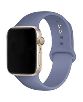 Apple Watch 42mm-44mm-45mm Premium Silicon Rubber Strap – Lavender Ash