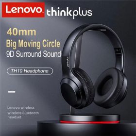 Lenovo Original Thinkplus TH10 Stereo Wireless Bluetooth Headphones LP40 Earphone Hifi Bass Music Headset with Mic Sports Earphones