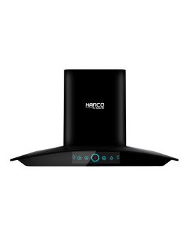 Hanco Black Stainless Steel Hood with Hand Motion Sensor and LED Touch Display (Model HDE-62) - Chimney Size 27 inch, 29.5 inch, 35.5 inch