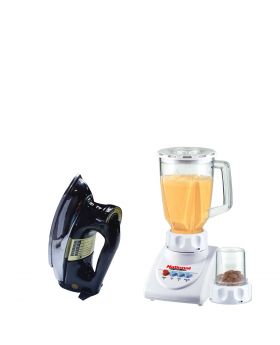 National Romex Blender 2 In 1 + National Deluxe Automatic Iron RM-57