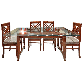 Criss Cross Lining  Dining Table