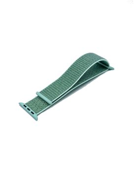 42mm-44mm-45mm Apple Watch Nylon Strap Sports Loop – Pine Green