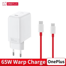 One Plus | 65W | Warp Charger | With USB Type-C Cable | Cable & Charger