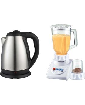 Imported Electric Kettle Premium Quality 2 liters + Oxford Blender 2 In 1