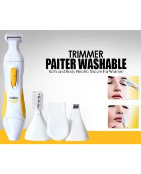 Triimer Patier Washable Bath and Body Electric Shaver for Women