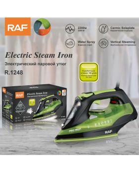 RAF Powerful Electric Garment Steamer Steam Iron For Clothes Nonstick Soleplate 3 Level Adjustable Temperature Wet Dry R.1248 