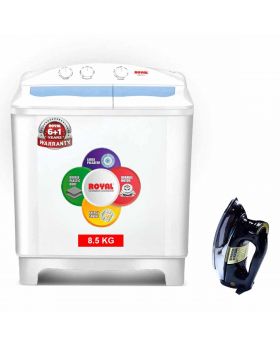 Royal Washing Machine RWM-8010 + National Deluxe Automatic Iron RM-57
