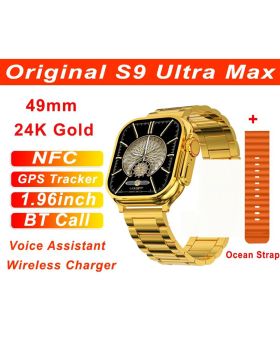 S9 Ultra Max Men Smart Watch with NFC Door Access Series 8 Bluetooth Call Phone Watch for IOS&Andorid.