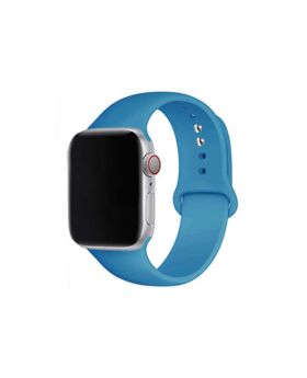 Apple Watch 42mm-44mm-45mm Premium Silicon Rubber Strap – Sky Blue