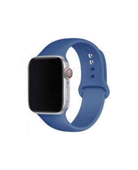 Apple Watch 38mm-40mm-41mm Premium Silicon Rubber Strap – Alaskan Blue