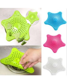 Silicone Rubber Five-pointed Star Sink Filter - Pack of 4