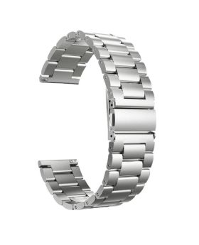 20mm-22mm Stainless Steel Strap – Silver