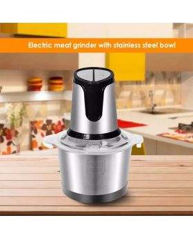 Stainless Steel 2 Speeds Big Capacity Electric Meat Grinder Food Processor Compact Body Design Beautiful Durable