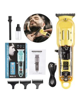 Multi-function Adjustable Hair Cutting Kit Rechargeable Hair Cut Machine With Lcd screen waterproof usb hair trimmer