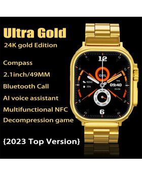Newest Ultra Gold Series 9 Smart Watch Men GPS NFC IP67 Smartwatch Waterproof Sport Mode Fitness
