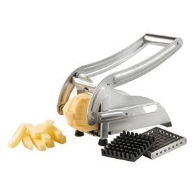 Stainless Steel Potato Chipper - Silver 