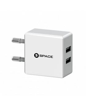 SPACETECH DUAL USB PORT WALL CHARGER WC-101