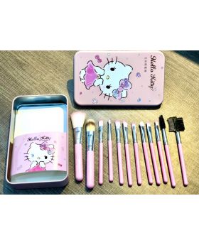 Hello Kitty 12 pcs Makeup Brush Set 