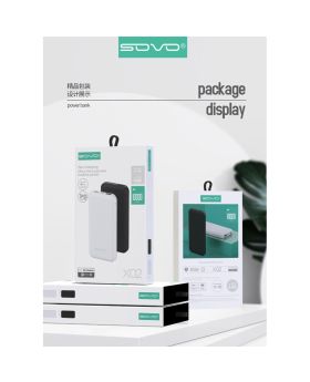 SOVO X04 10000 Mah Power bank Ultra slim Design Power bank Fast charging Micro-USB Type-C input – Pocket Size Power bank