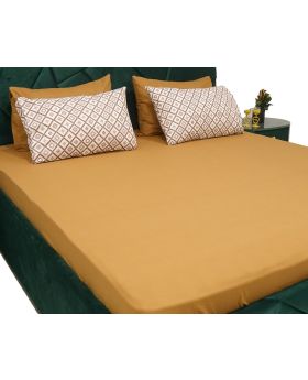 Mustard-017 Bed Sheet Set