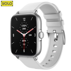 YOLO Watch Pro Bluetooth Calling Smart Watch 1.7” HD Display Built-in Speaker and Microphone Music Playback SpO2 Monitor Heart Rate Sensor Smart Battery Life